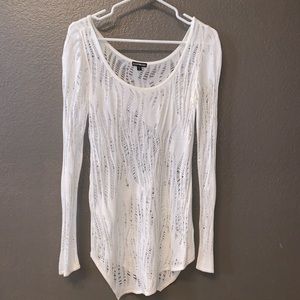 White Sweater Cover-Up